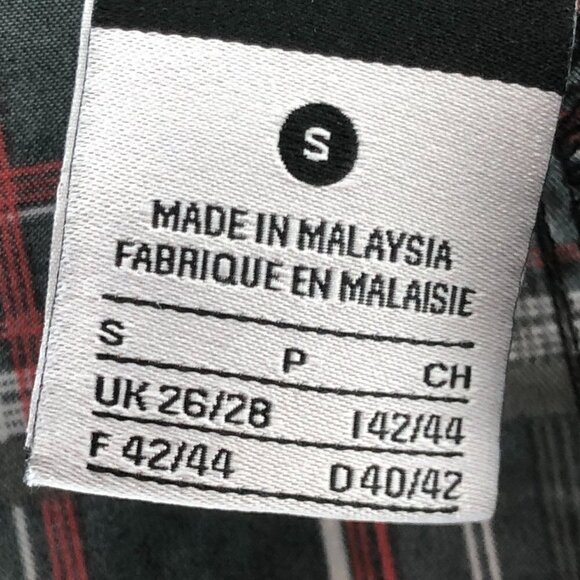 Nike Men's Swim Trunks 10" Black Red White Plaid Size S - Picture 2 of 4